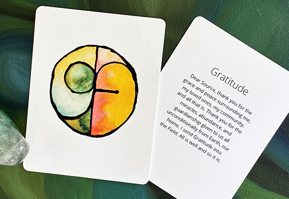 Gratitude-Overview-2-575pxW This image shows the front and back of the Gratitude symbol print.